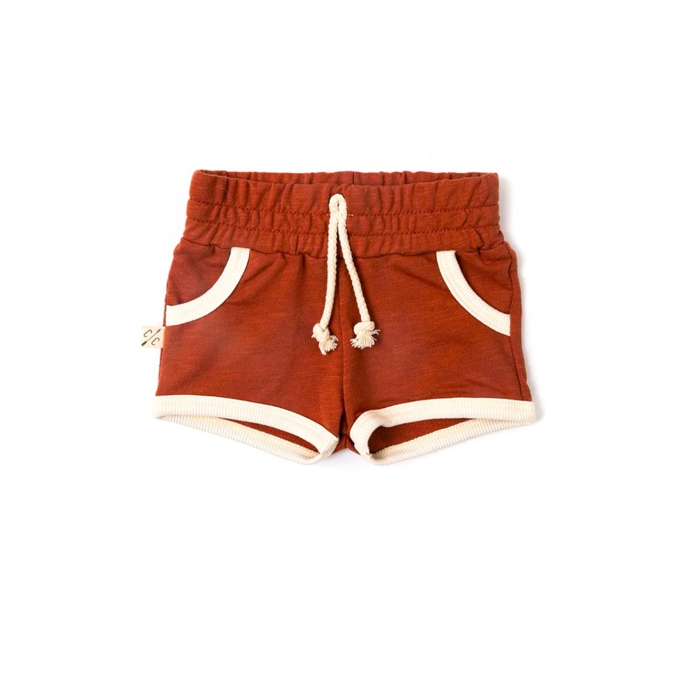 Childhoods Clothing French Terry Retro Short Terracotta